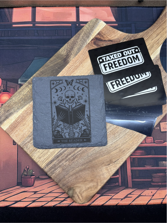 Til the End II Slate Coasters