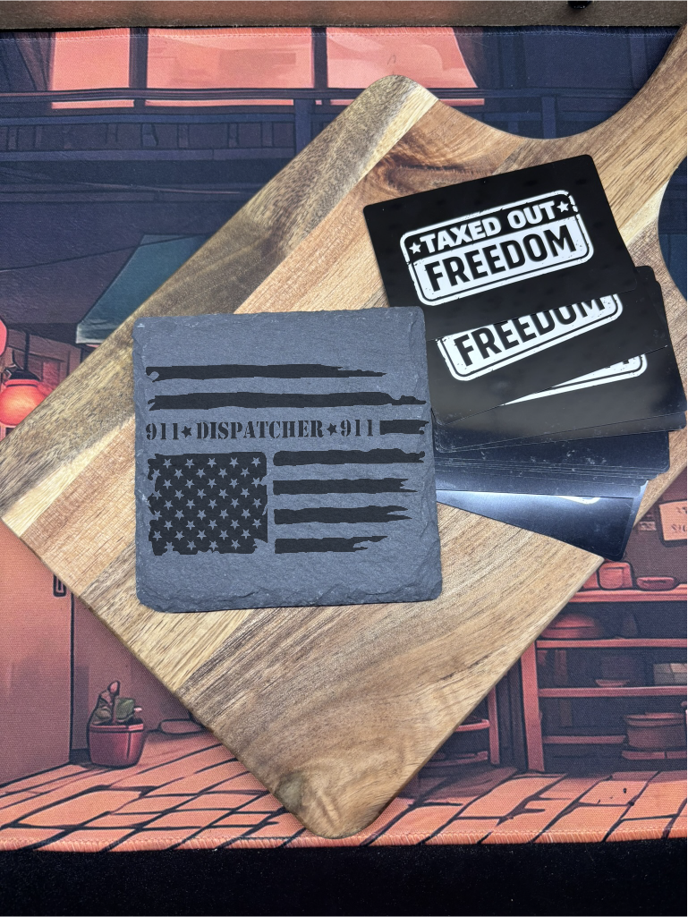 The Dispatcher Slate Coasters