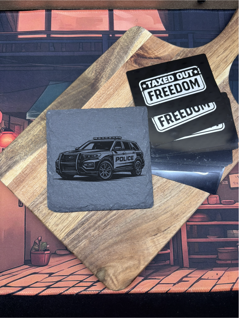 The Officer Slate Coasters