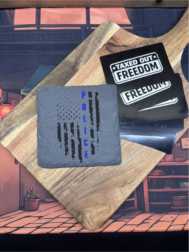 The Officer Slate Coasters