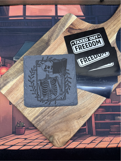 Til the End Slate Coasters