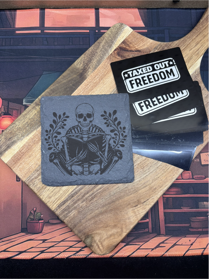 Til the End Slate Coasters